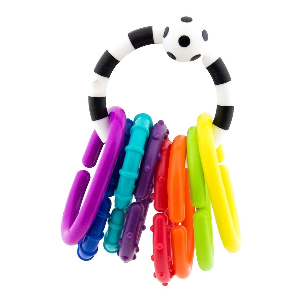 9 Piece Linking Toy Set Tactile Exploration and Visual Stimulation for Babies