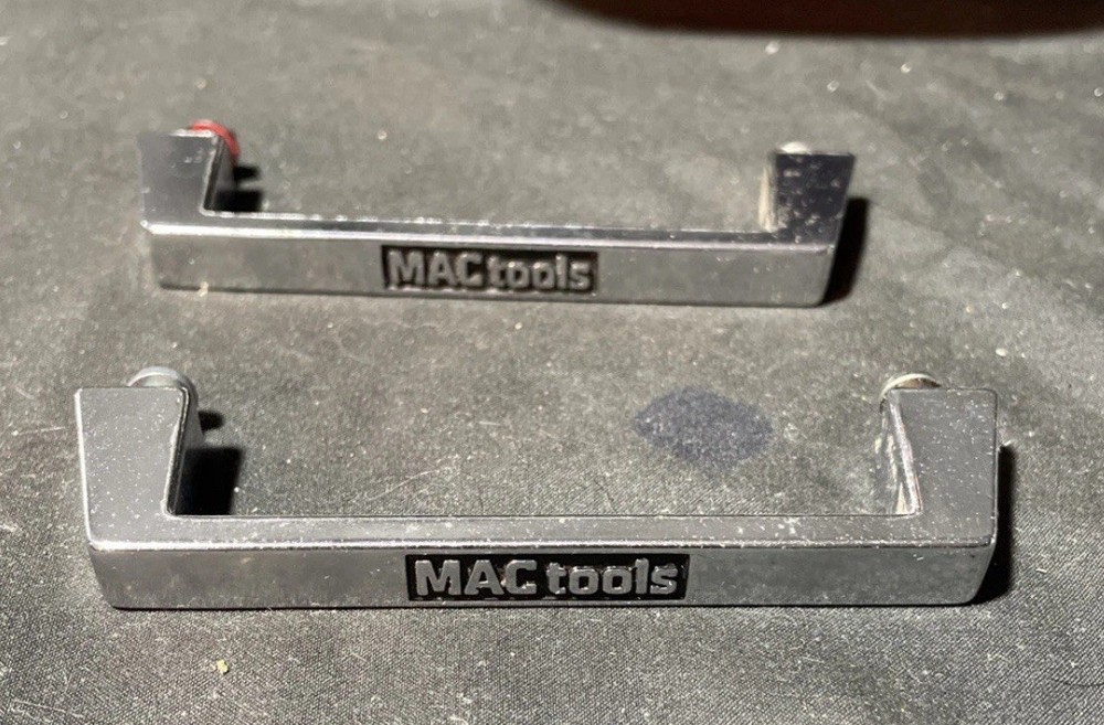 Vintage Mac Tool Box Drawer Handle With Screws, Square Frame 4” Long 1” Deep