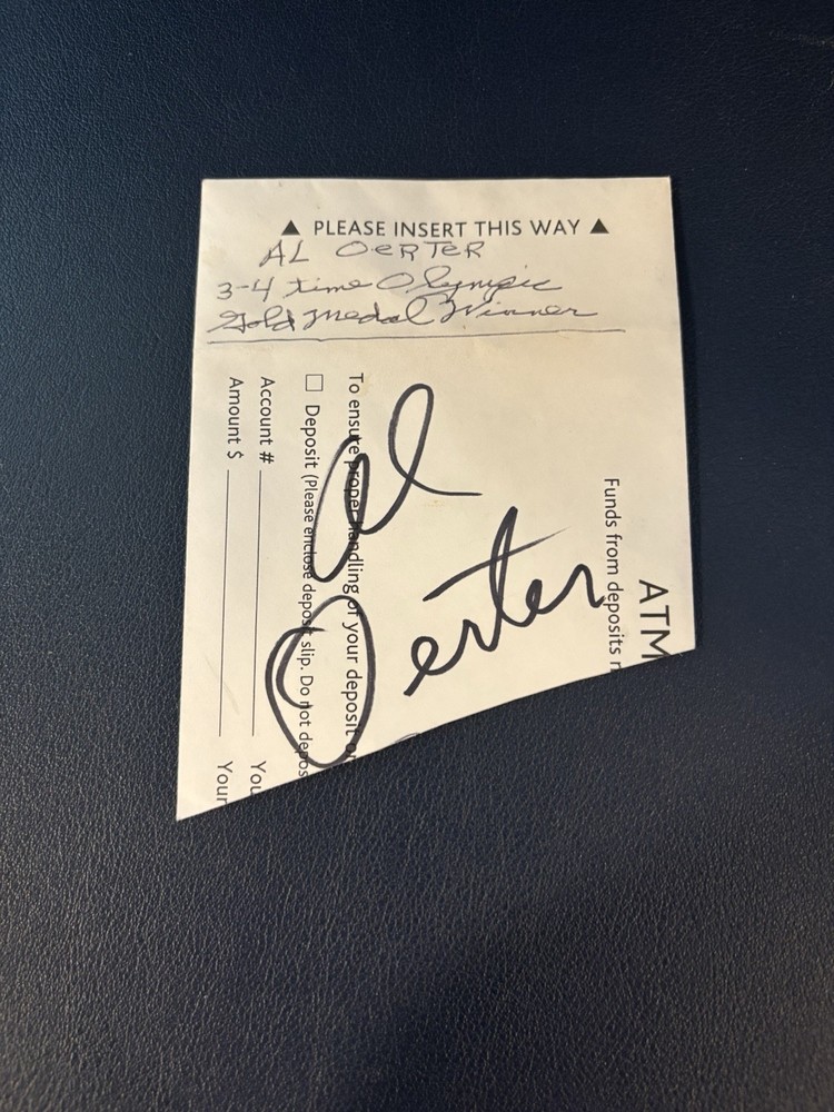 Al Oerter Autograph Envelope