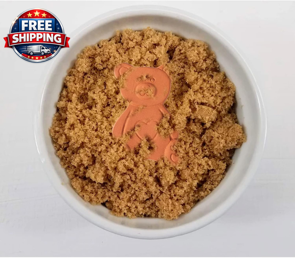 4 Pack Bear Shaped Terracotta Brown Sugar Savers - Keep Sugar Soft!