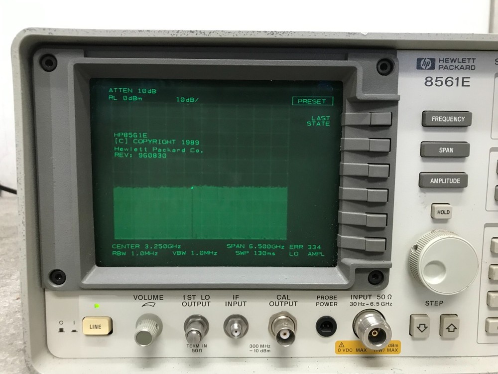 HP 8561E / Spectrum Analyzer / 30Hz-6.5GHz