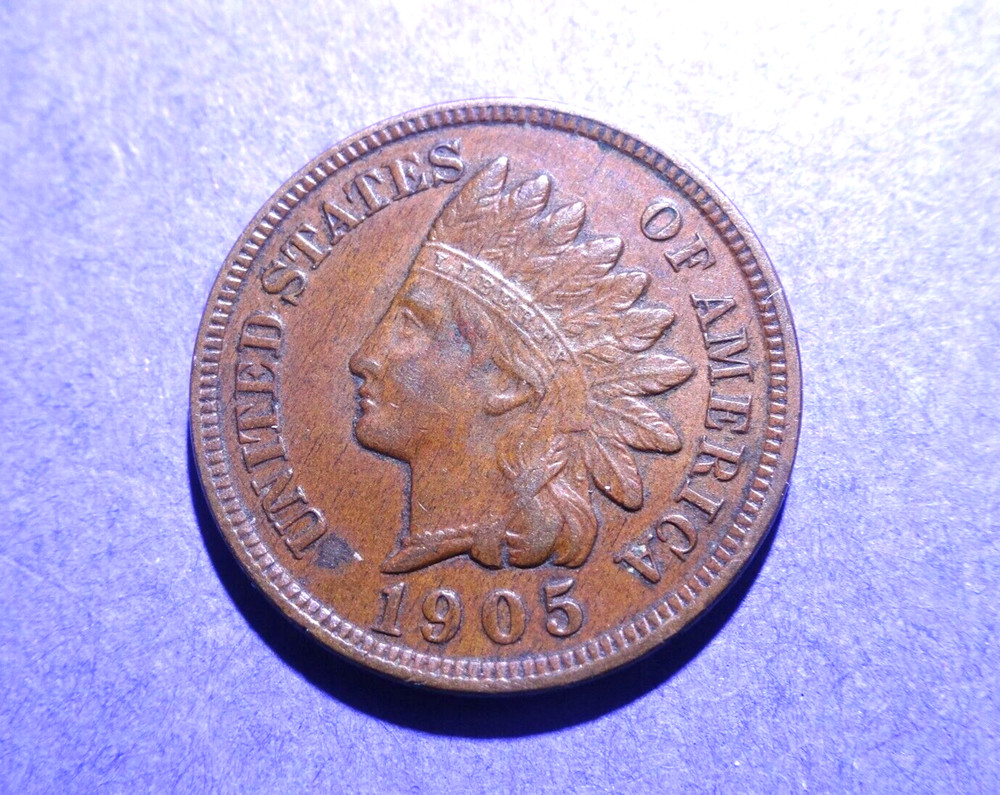 1905 Indian Cent  Ch. XF