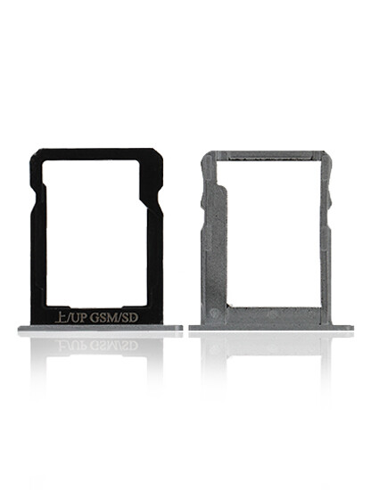 Replacement Sim Card + SD Card Tray Compatible For Huawei P7 (White)