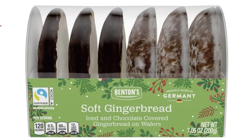 Winternacht Lebkuchen German Chocholate Covered Gingerbread Cookies 2 Pack