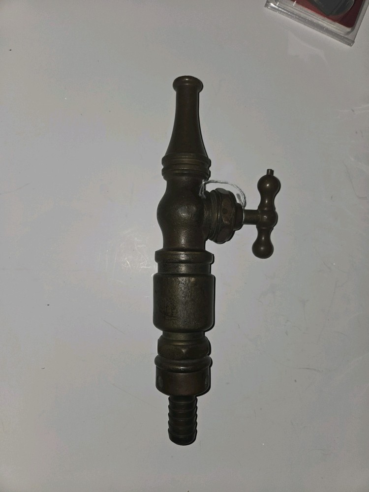 ANTIQUE BRASS FIRE NOZZEL
