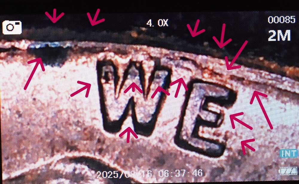 1960 D Lincoln Cent Penny MS Red Rainbow Multiple Error Die Cracks Coin