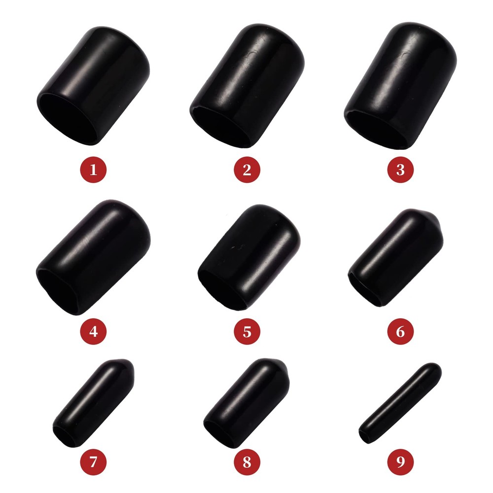 Aleric 163pcs Rubber End Caps,Round Bolt Covers Caps,Vinyl Cap Screw...