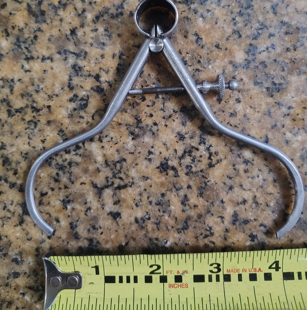 🗽 VINTAGE STARRETT 4" OD CALIPER