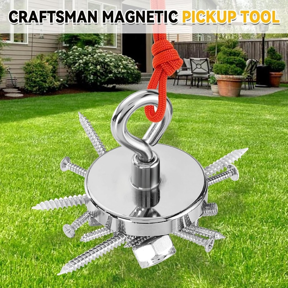 Super Powerful 2 In Magnetic Tool - 350 lbs Strength for Security & Retrieval