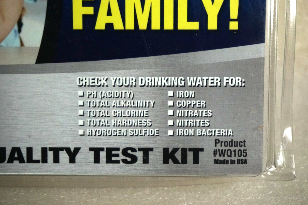 Drinking Water Quality Test Kit Pro-Lab Safe Easy to Use EPA Standards
