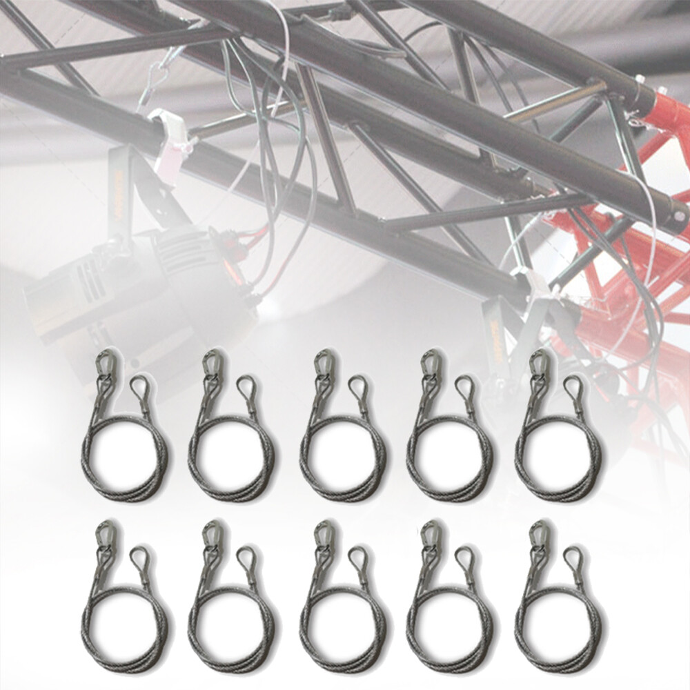 2Pcs/Lots Stage Light Safety Cables For All DJ Disco Lighting