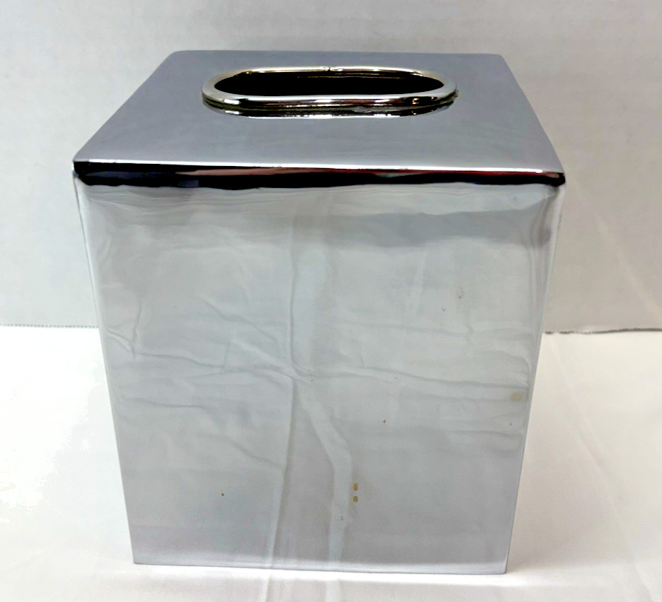 Stainless Steel Tissue Box Cover Vanity Accessories