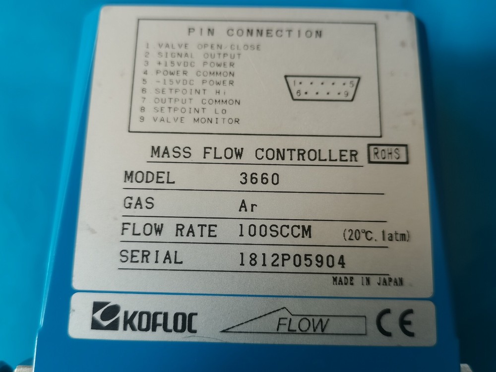 KOFLOC 3660 MASS FLOW CONTROLLER MASS FLOW METER