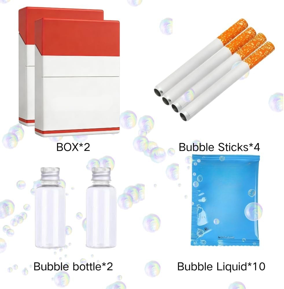 2Pcs Bubble ToyCigarette, Bubble BlowingCigarette Stress Relief Toy
