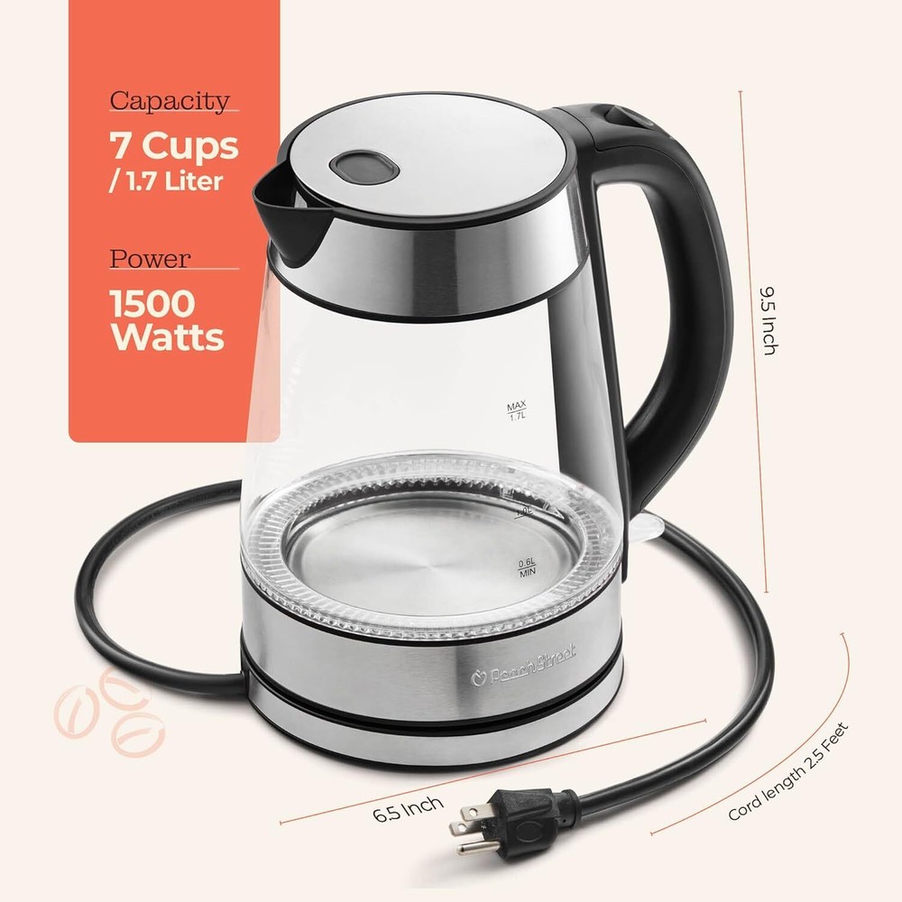 Electric kettle for coffee and tea