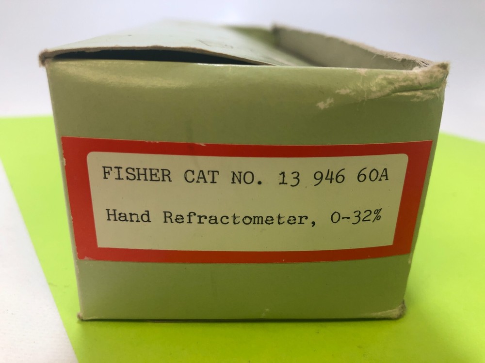 FISHER SCIENTIFIC 13-946-60A HAND REFRACTOMETER BRIX 0-32% NEW