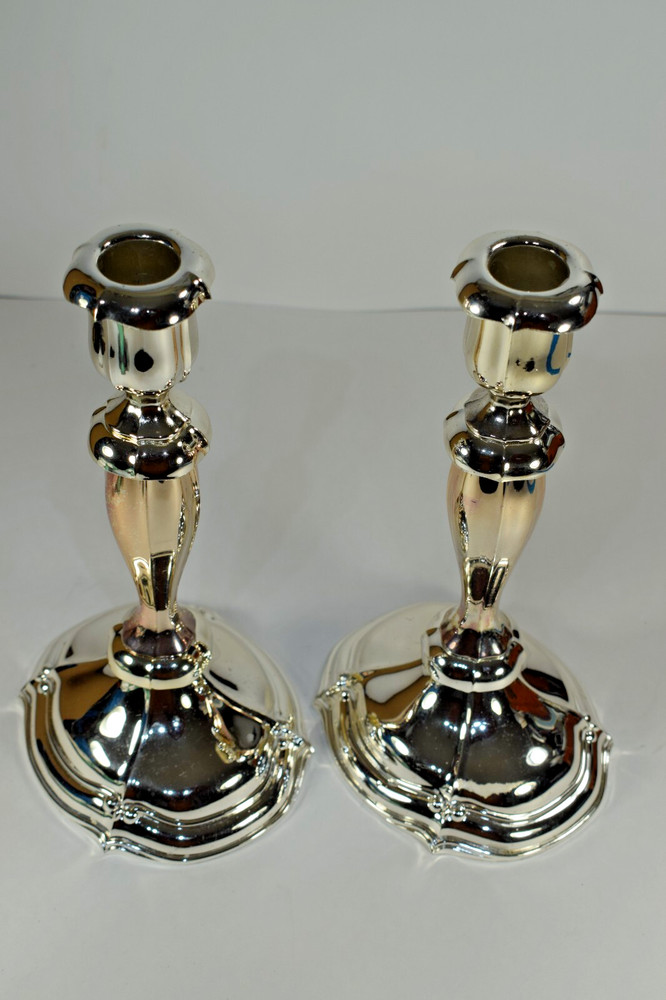 Pair Oneida Japan Silver Plated Candlestick Holders - Vintage
