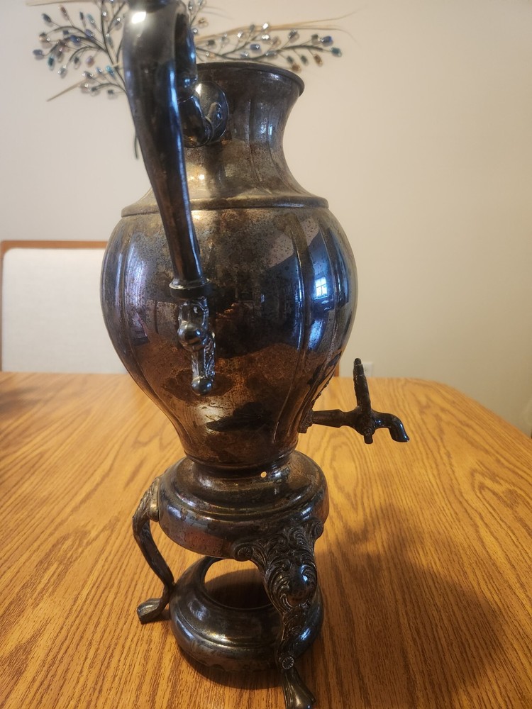 Vintage Tea / Drink Dispenser Sheridan Silver on Copper
