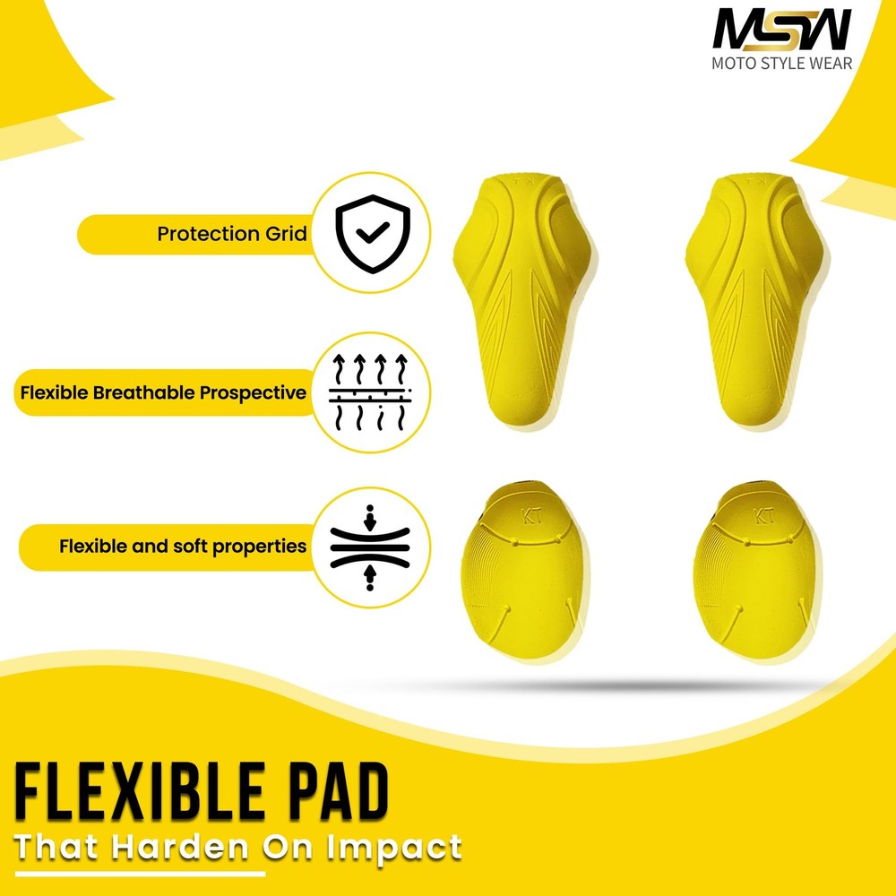 4PC CE Level 2 Elbow and Shoulder Certified Armor Pads Set, Level 2 Approved ...