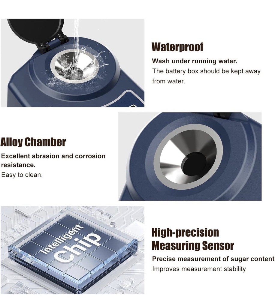 GOYOJO Digital Brix Refractometer Meter Lab Refractometer ±0.5 Brix/1℃ Accuracy