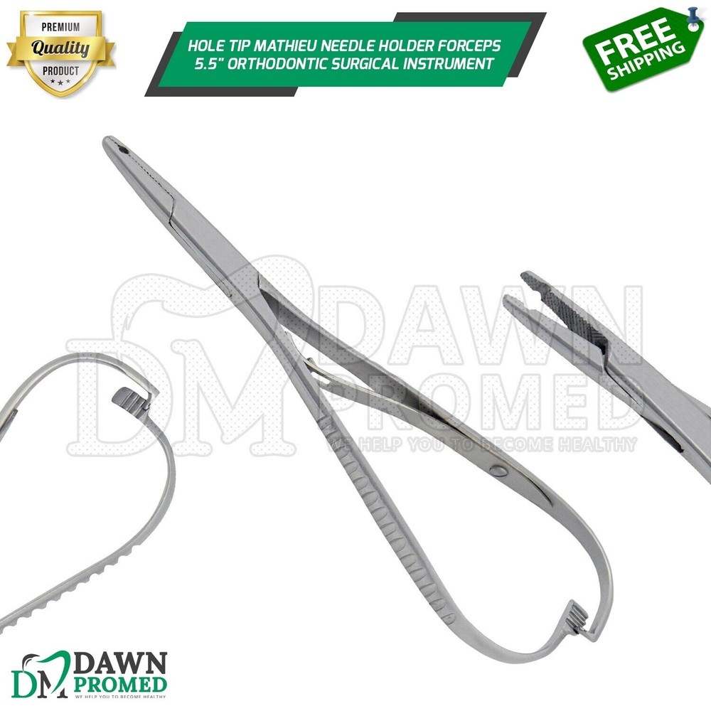 Hole Tip Mathieu Needle Holder Forceps 5.5" Orthodontic Surgical Inst German Gr