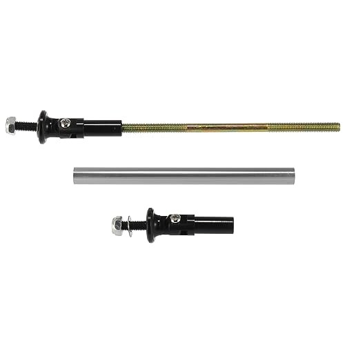 2pcs 200mm 7.87" Splitter Support Rods Adjustable Front Rear Silver Tone