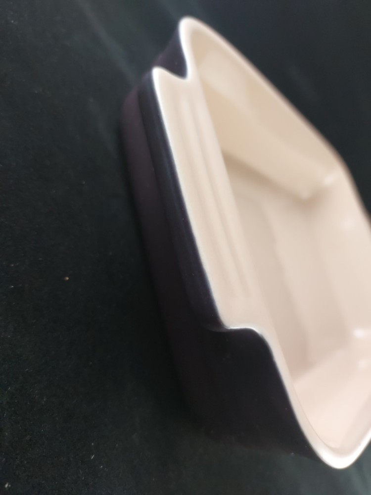 2 Le Creuset Purple Ceramic Rectangular Casserole Baking Dishes, 10-12