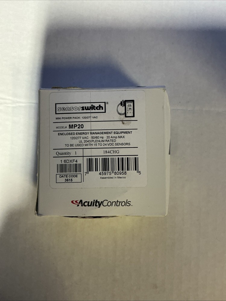 Sensor Switch MP20 Motion Detector - Black