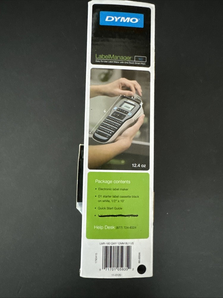 Dymo LabelManager 160 Label Maker - Black