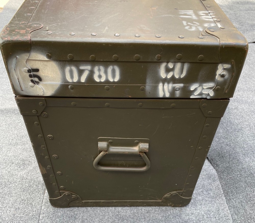US Military Typewriter Transport Storage Shipping Container Field Case Box.