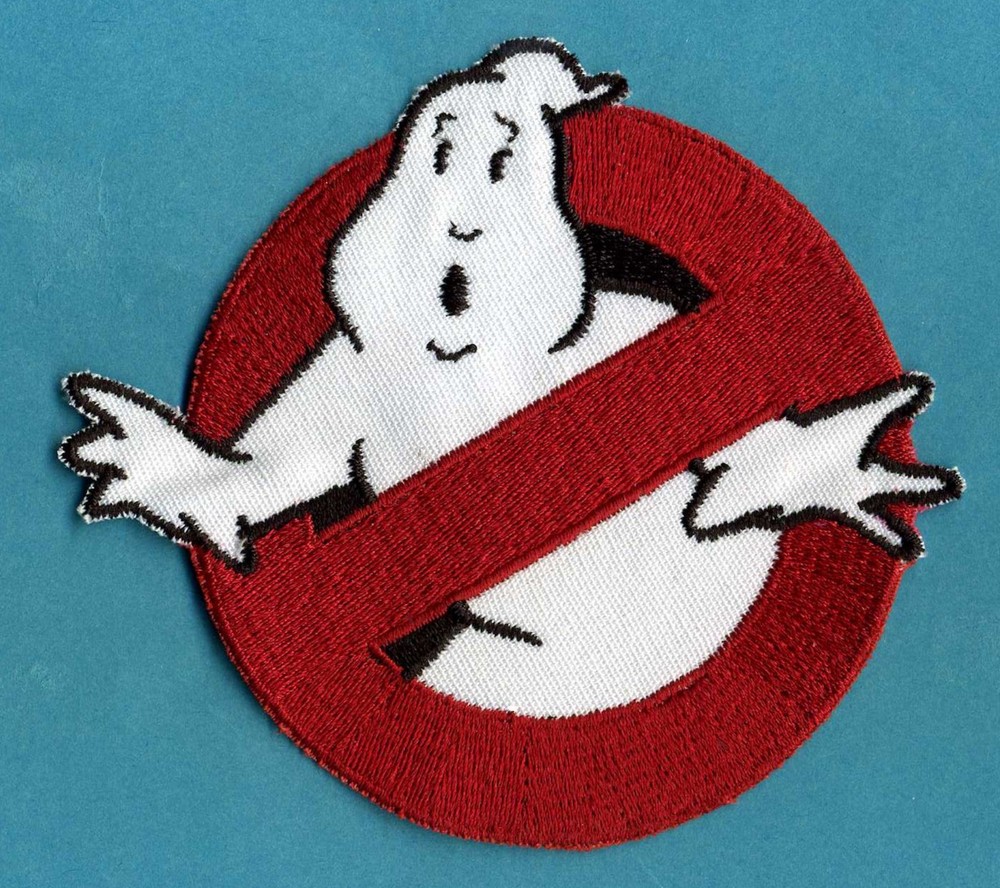 CHILD SIZED Iron-On Ghostbusters No Ghost Costume Tag Patch