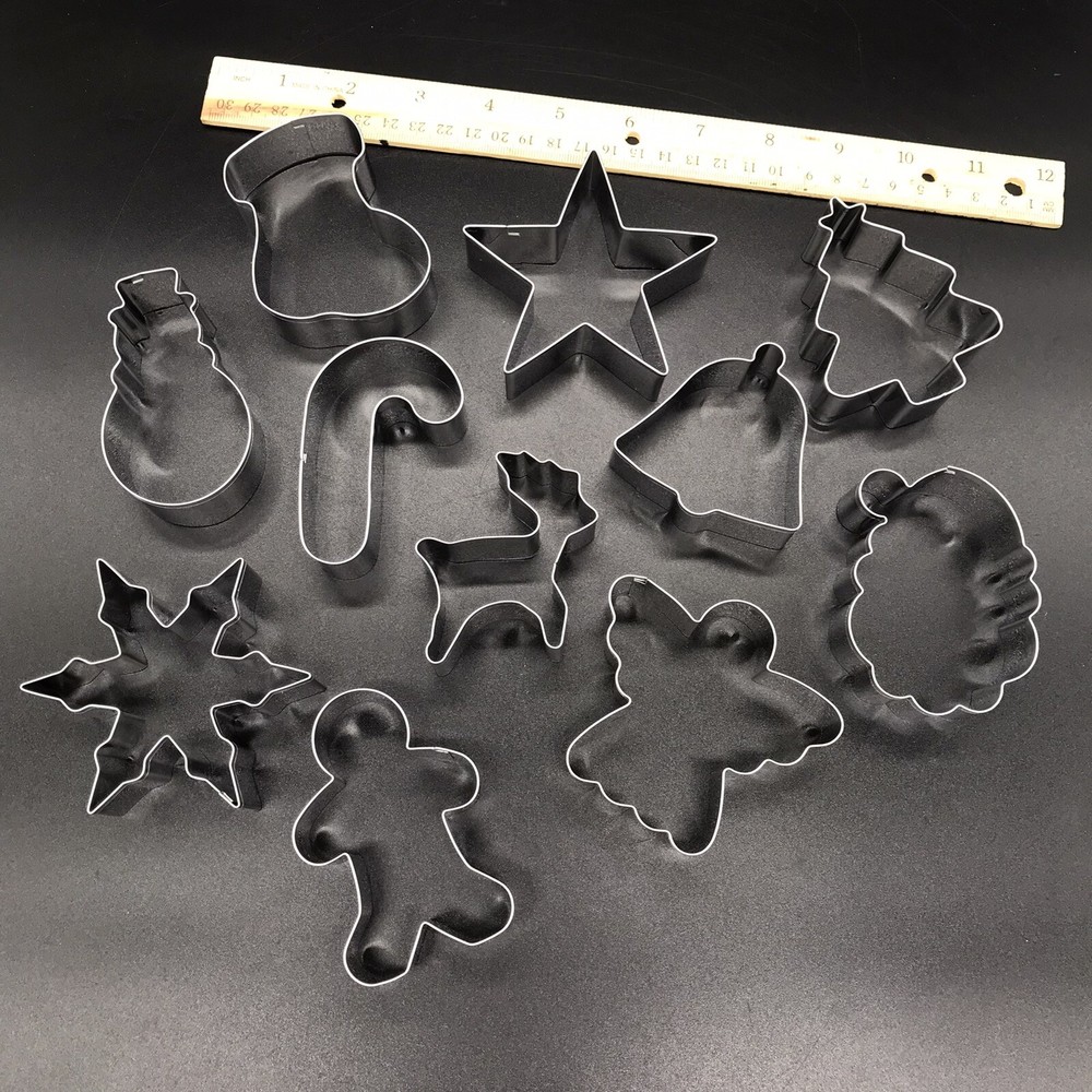 Christmas Cookie Cutter Set 11 Stainless Steel