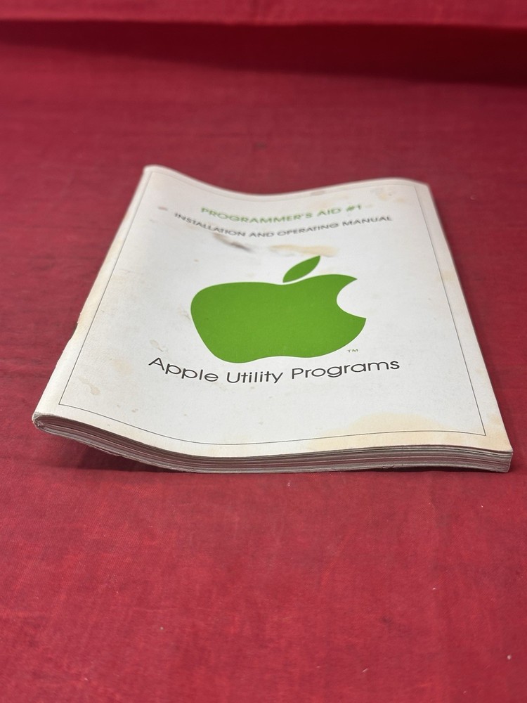 Apple II Programmer's Aid #1 Installation & Operating Manual 1978 VTG Manual