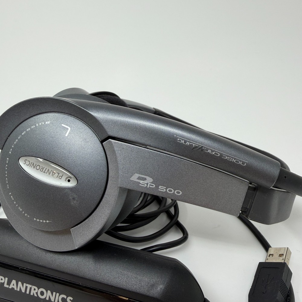 Plantronics DSP 500 Digitally Enhanced USB Multimedia Stereo Headset Microphone