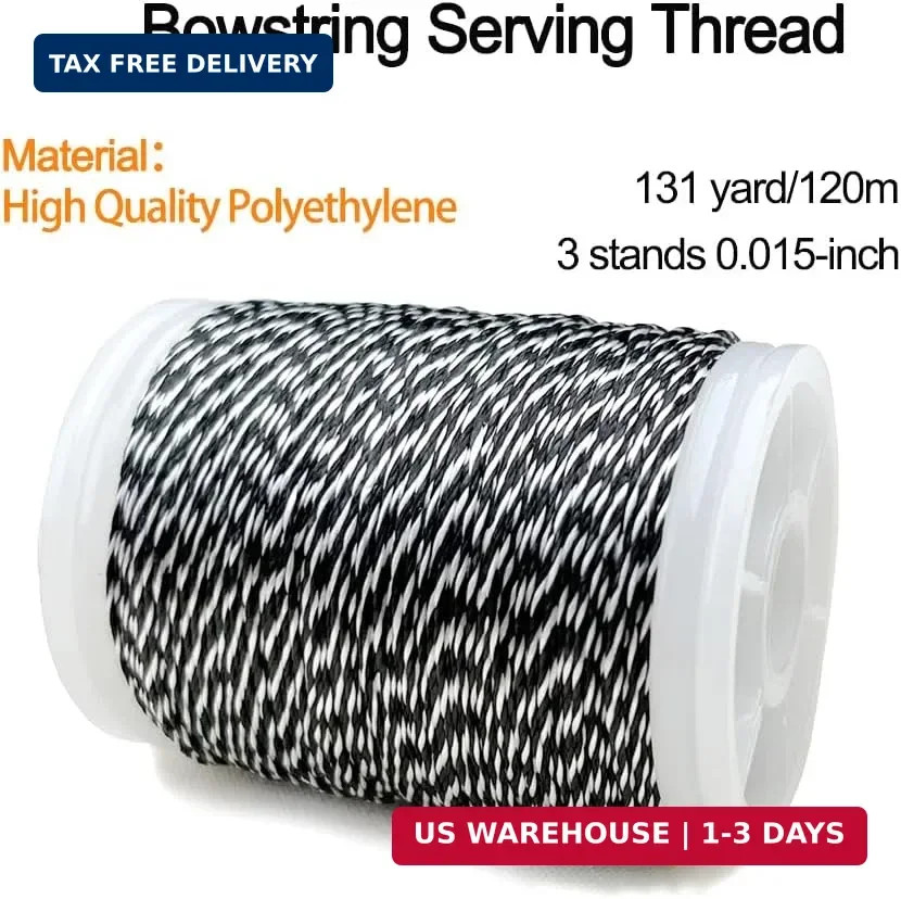 Archery Bow String Separator Tool and Bowstring Serving Thread 131 yard/120m Dur