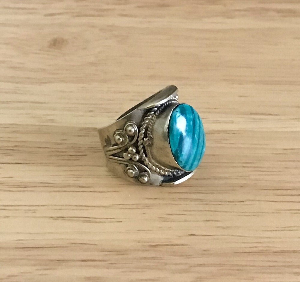 Tibetan Malachite Ring