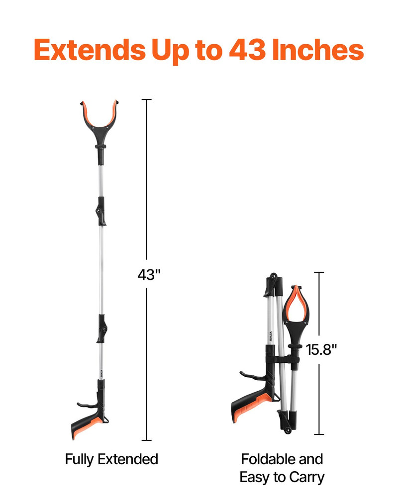 Grabber Reacher Tool, Extra Long Trash Picker Upper Grabber