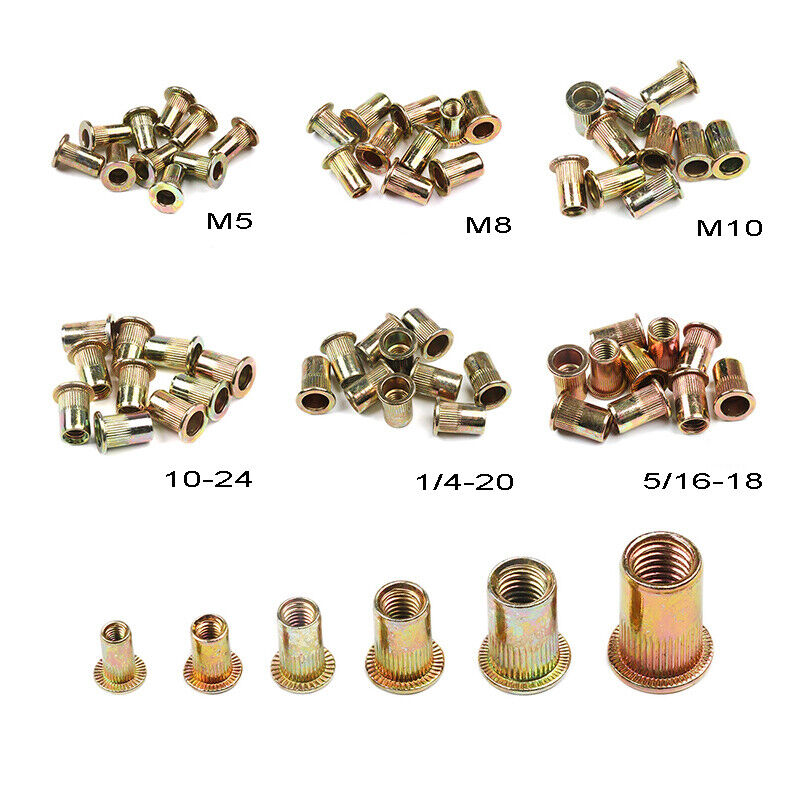 Rivet Gun Kit Rivnut Thread Setting Tool Nut Setter NutSert Metric SAE Riveting