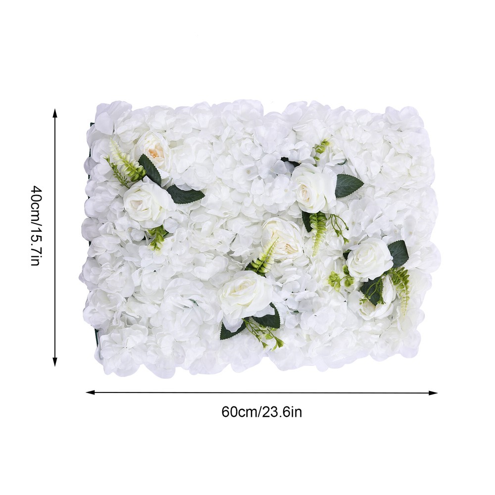6 Pcs Artificial Flower Wall Panels 24" x 16" Flower Wall Panel Wedding Decor US