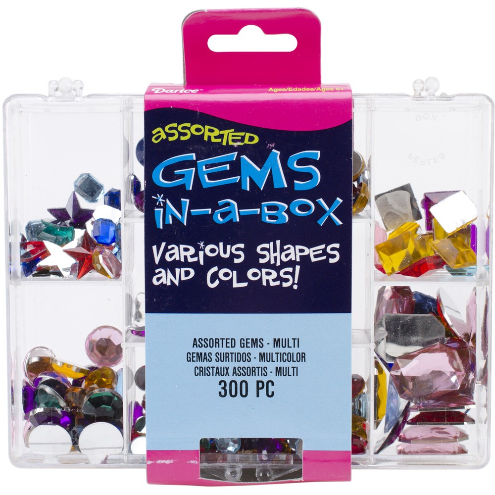 Darice Gems In A Box Assorted Multi Color