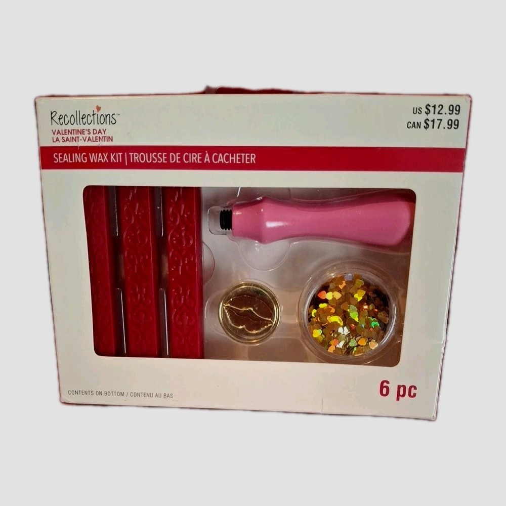Wax Sealing Kit valentines red wax