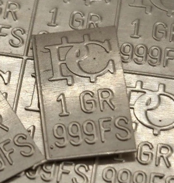 1 Grain Fine Silver .999 carded