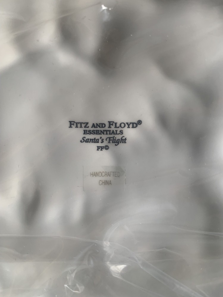Fitz And Floyd “Santa’s Flight” Plate 2003