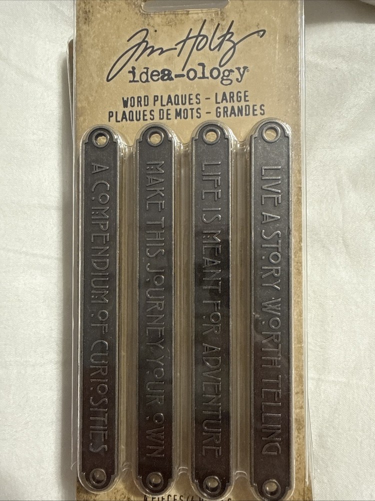 Tim Holtz Ideaology Word Plaques Large
