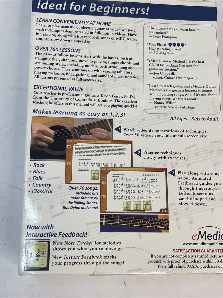 eMedia Guitar Method v5 for PC, Mac