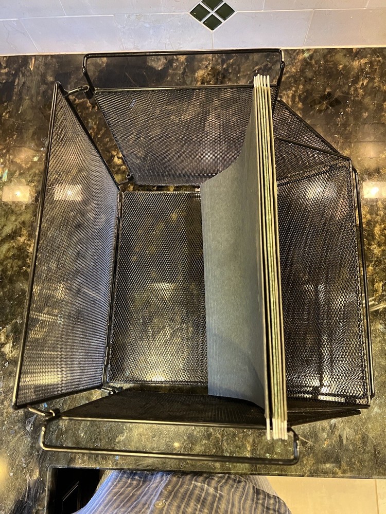 Foldable Desk Organizer with Vertical File Office Organization Storage