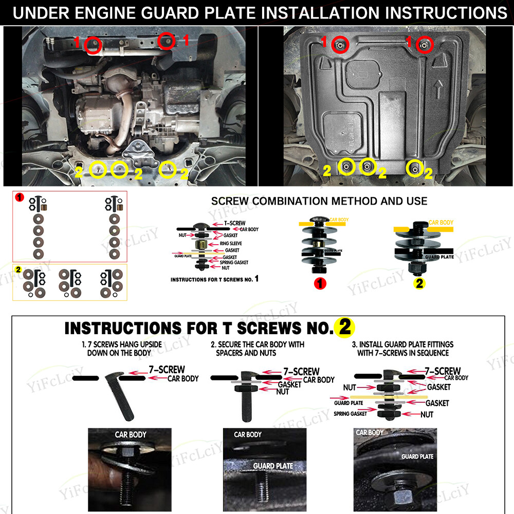 Front Engine Splash Shield Under Cover Assembly For Dodge Journey 2011-2020