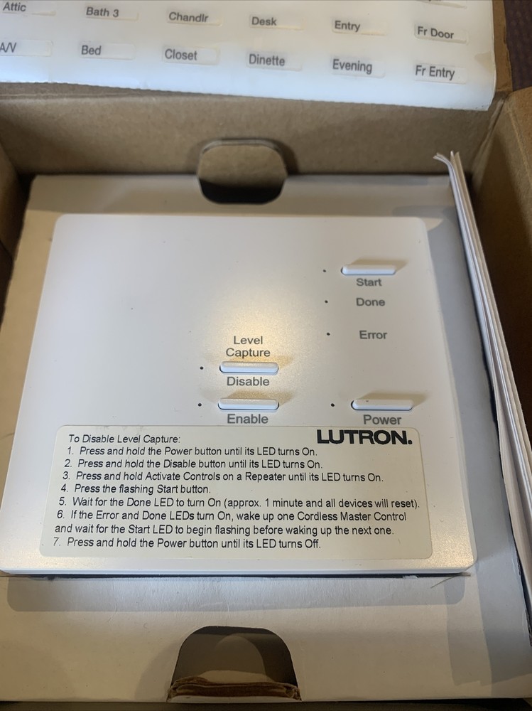 lutron ra-hhcd-1 Han Held Configuration Device New