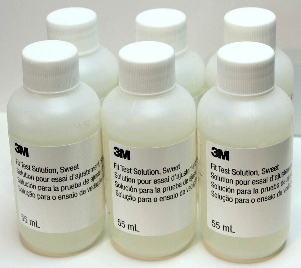 3M FT-12 Fit Test Kit Solution 6-Pack (55ML Bottle) Sweet