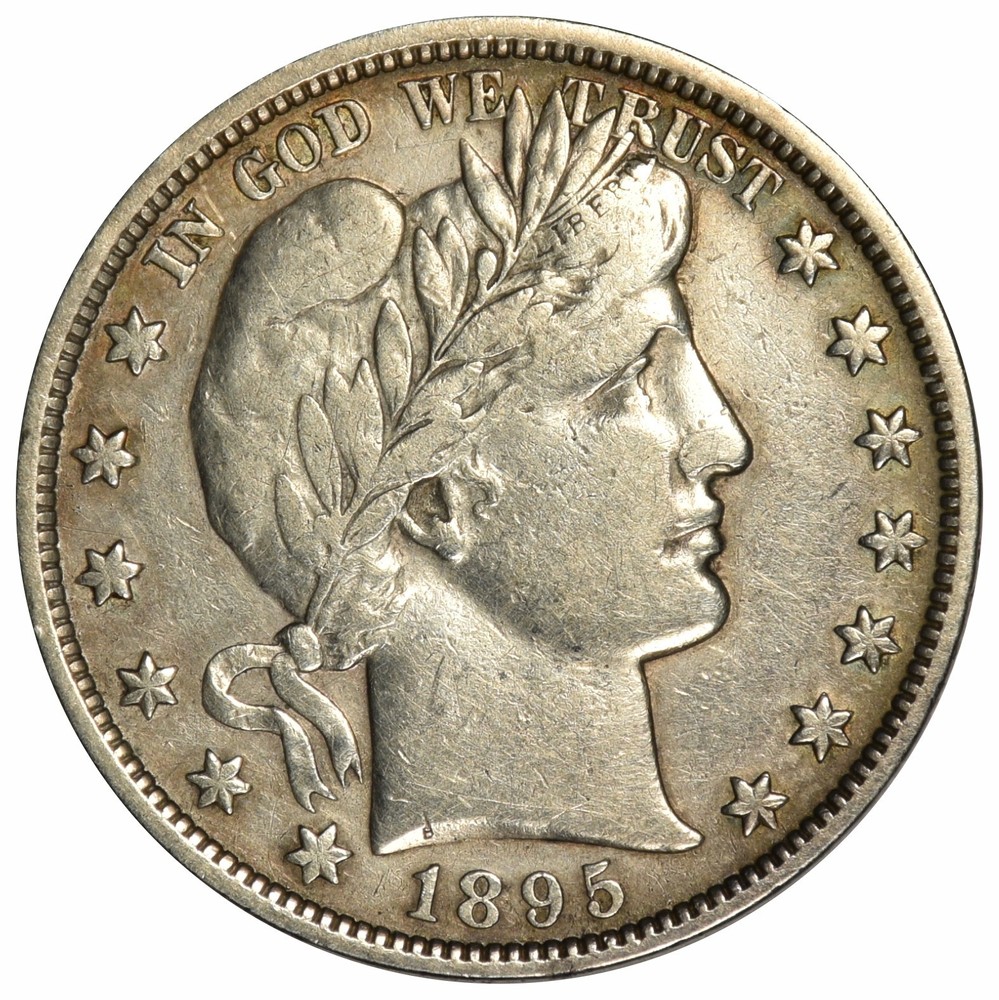 1895 BARBER HALF DOLLAR ~ BOLD VF!